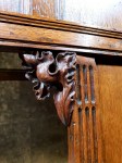 bedstee detail carved wood rightside